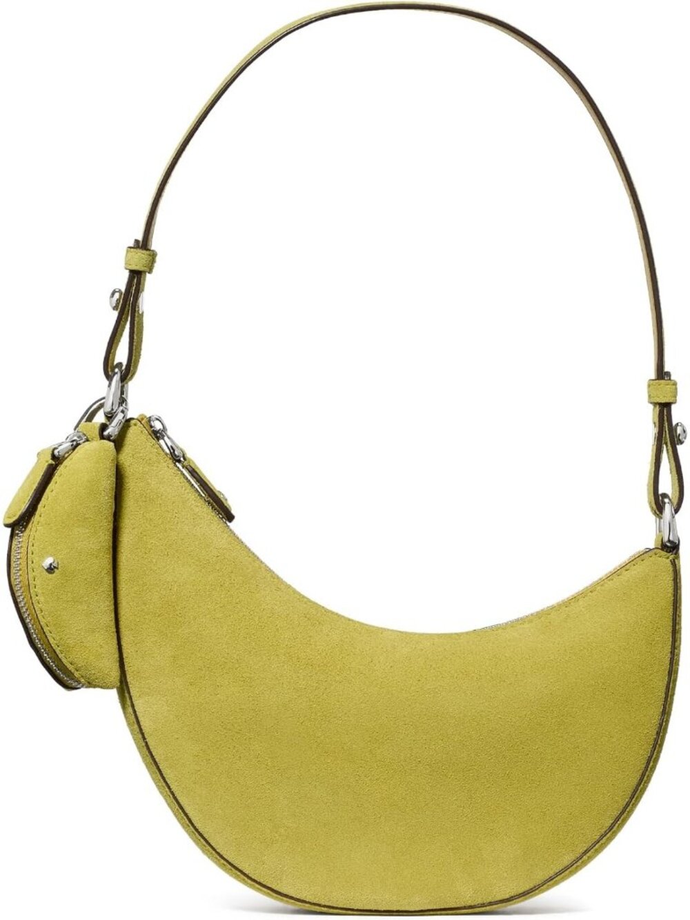 Women's Leaf Suede Duo Crinkle Metallic Leather Mini Shoulder Crossbody Bags